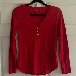 GAP Women's Red Long Sleeve Top